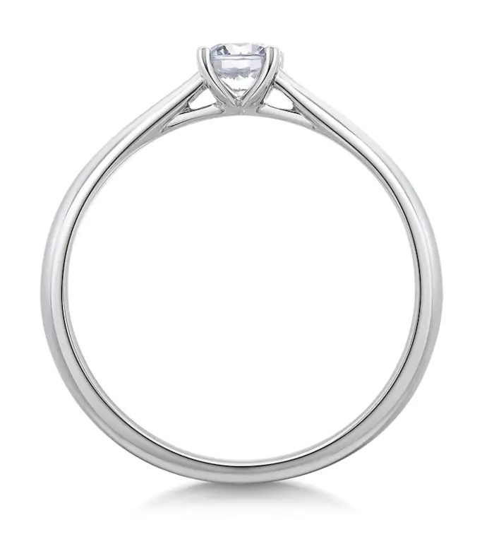 Minimalistický zásnubní prsten s velkým diamantem