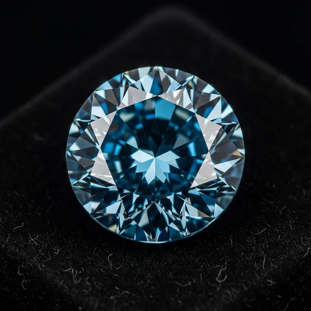 Vzácný diamant modré barvy