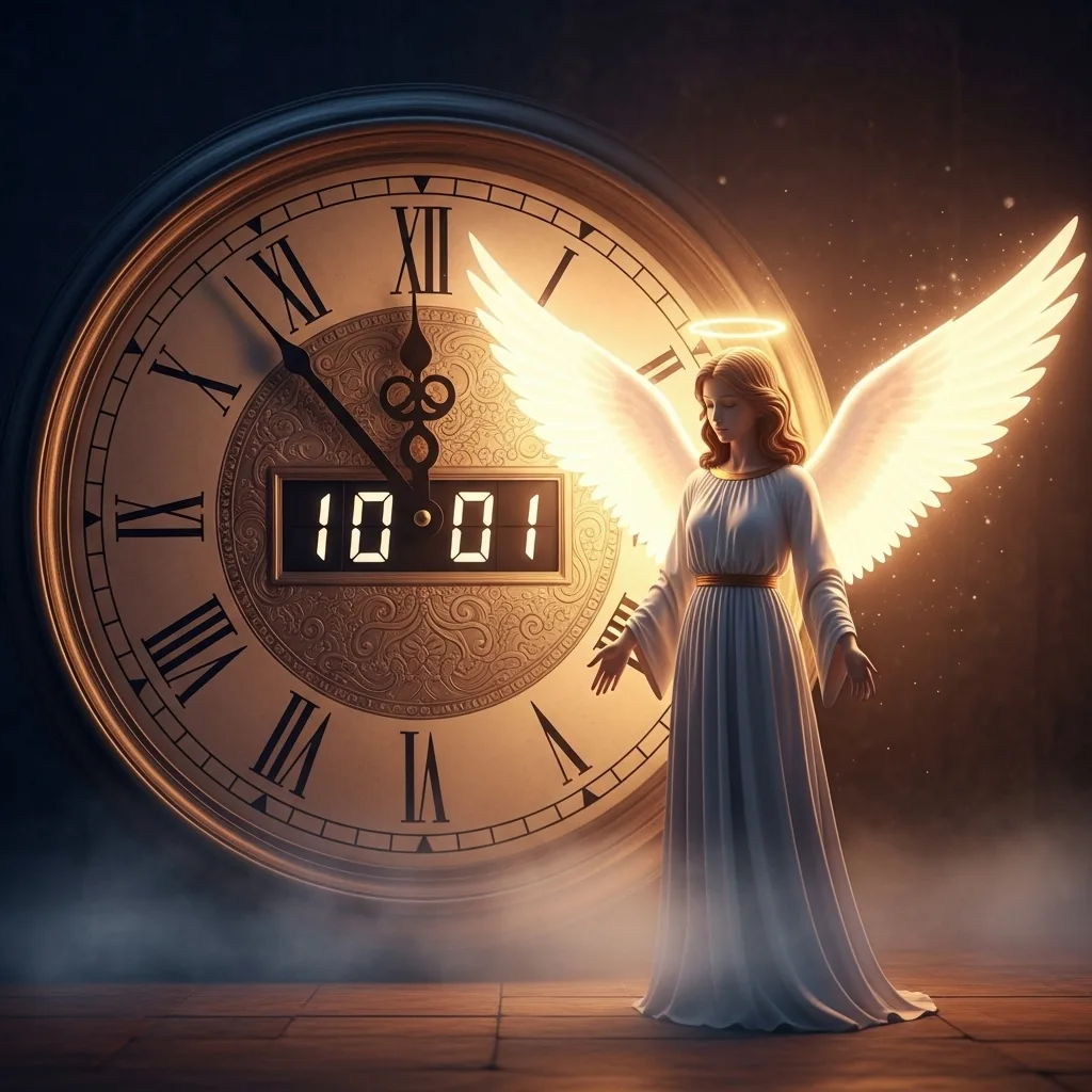 Číslo 10:01 na hodinách