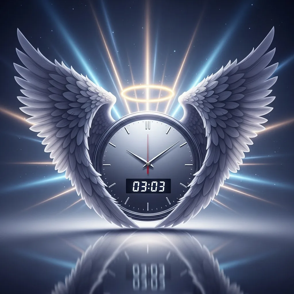 Andělské číslo 03:03 na hodinách