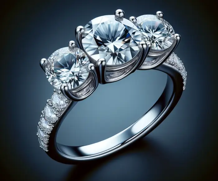 Three-Stone zásnubní prsteny