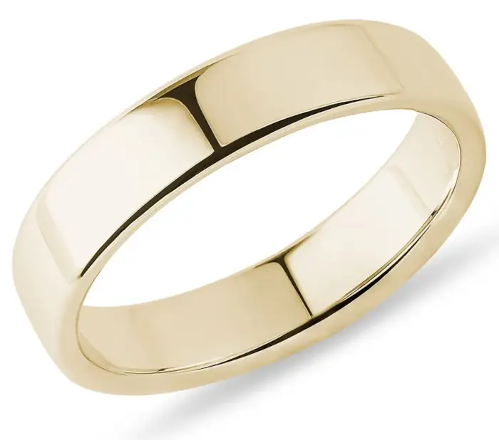 Masivní pánský snubní prsten žluté zlato