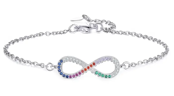 Náramek Swarovski Rainbow Infinity - nekonečno