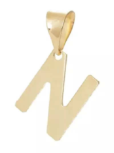 Přívěšek písmenko N ze žlutého zlata - symbol náklonnosti a vzpomínek
