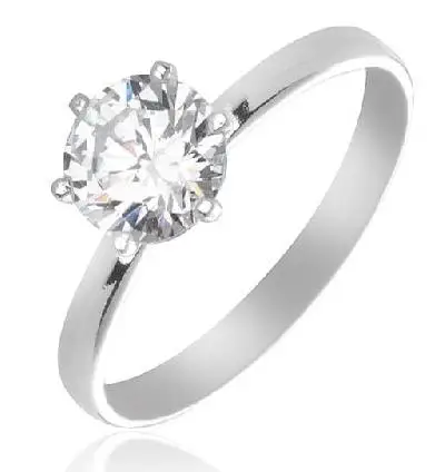 Levný stříbrný snubní prsten