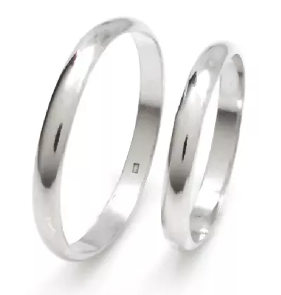 Levný stříbrný zásnubní prsten šířka 2 mm