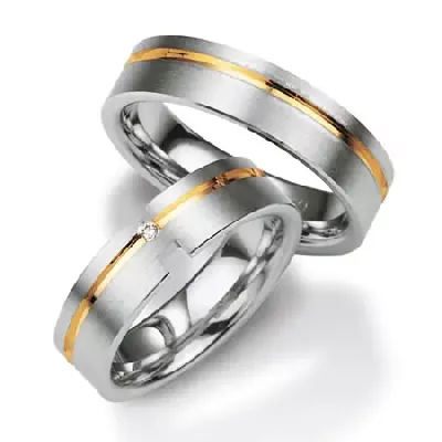 Moderní stříbrné snubní prsteny