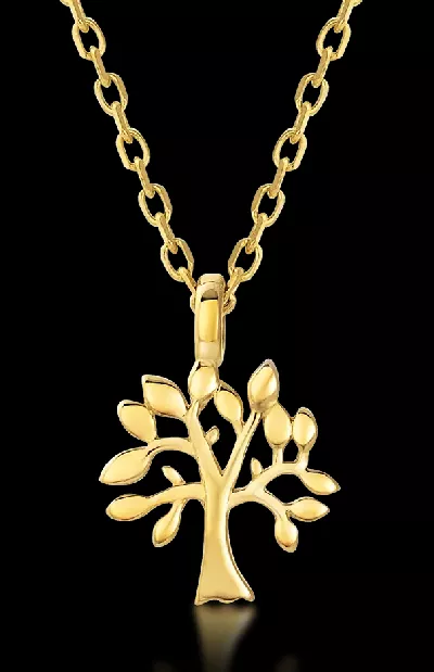Zlatý náhrdelník Strom života představuje symbol věčnosti v každém okamžiku