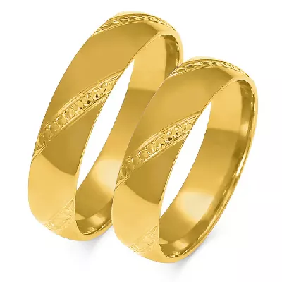 Zlatý pánský snubní prsten bez kamene, odraz vzájemné podpory a lásky