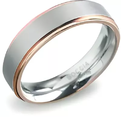 Snubní prsten jako odraz dokonalosti - titan a pozlacené okraje