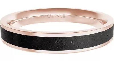 V labyrintu materiálů se rodí unikátní prsten s betonem Gravelli Fusion Thin bronzová/antracitová